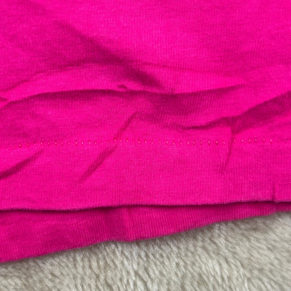 Vintage 1990 Jackson Hole WY Wildflower Graphic Tee Single Stitch Hot Pink Large - Picture 9 of 10